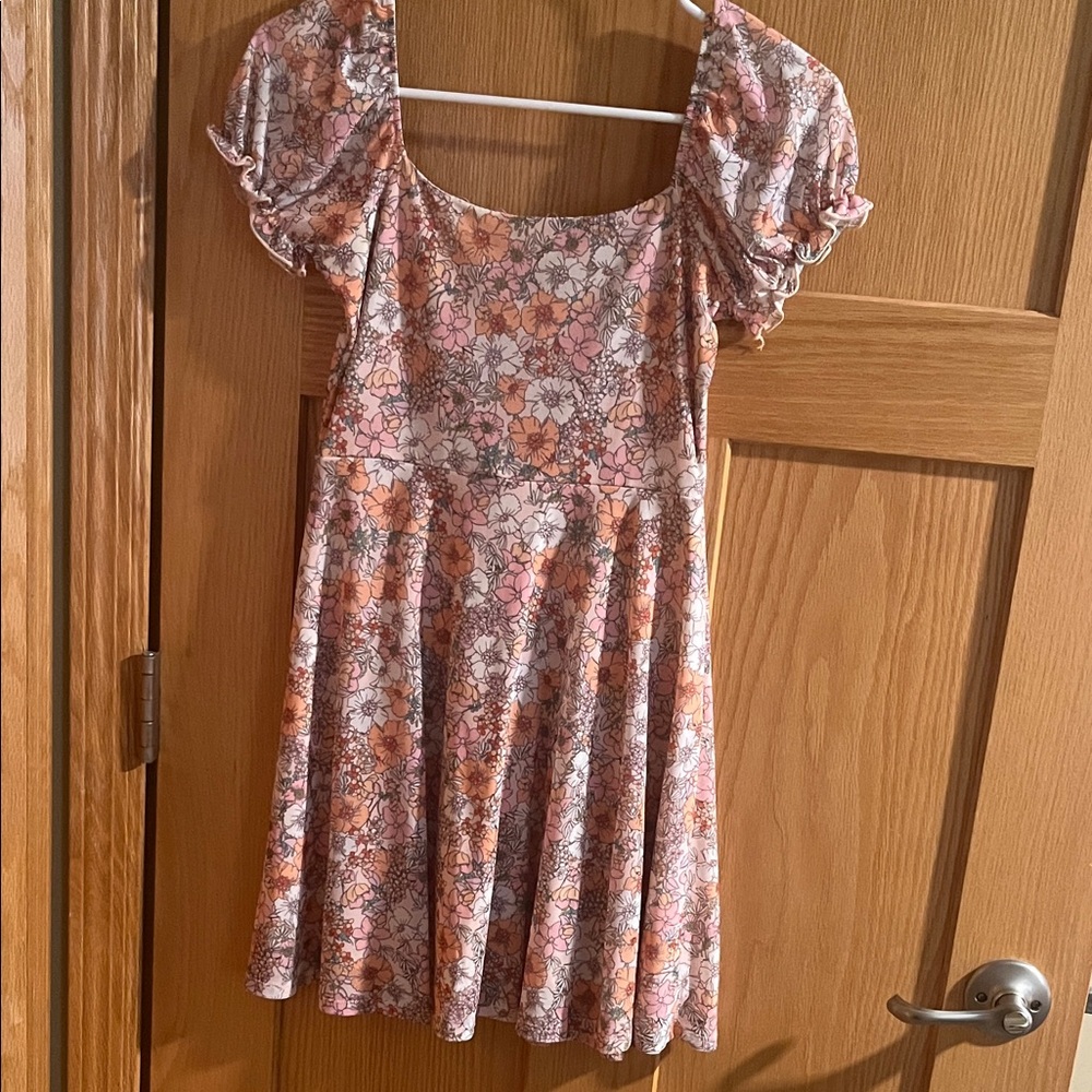 Altar'd State Cream and Pink Dress